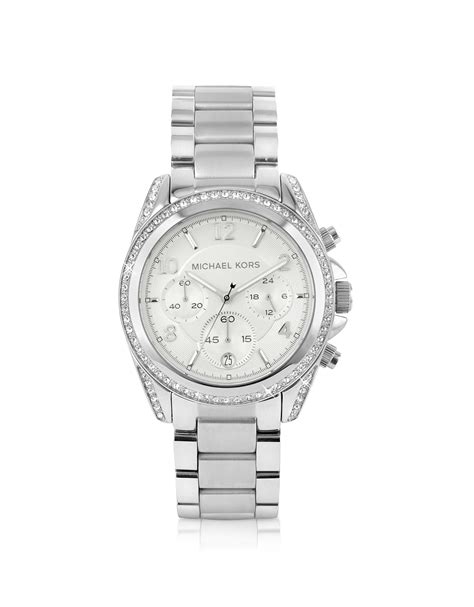 michael kors watch silver runway 32mm|Michael Kors oversized runway watch.